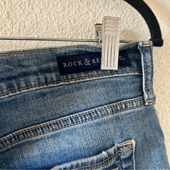 Rock & Republic Hula Denim Shorts Summer Vacation Beach Western Women’s 16 Blue - Picture 6 of 12